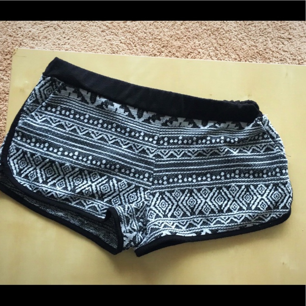 Women’s knit shorts.